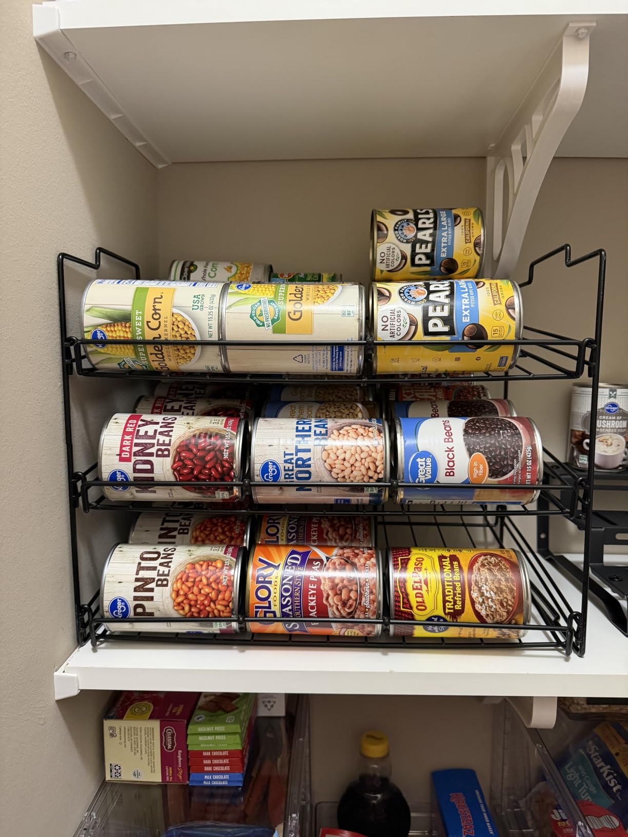 Deco Brothers Stackable Can Rack Organizer Holds Up to 36 Cans, Chrome customer photo 2