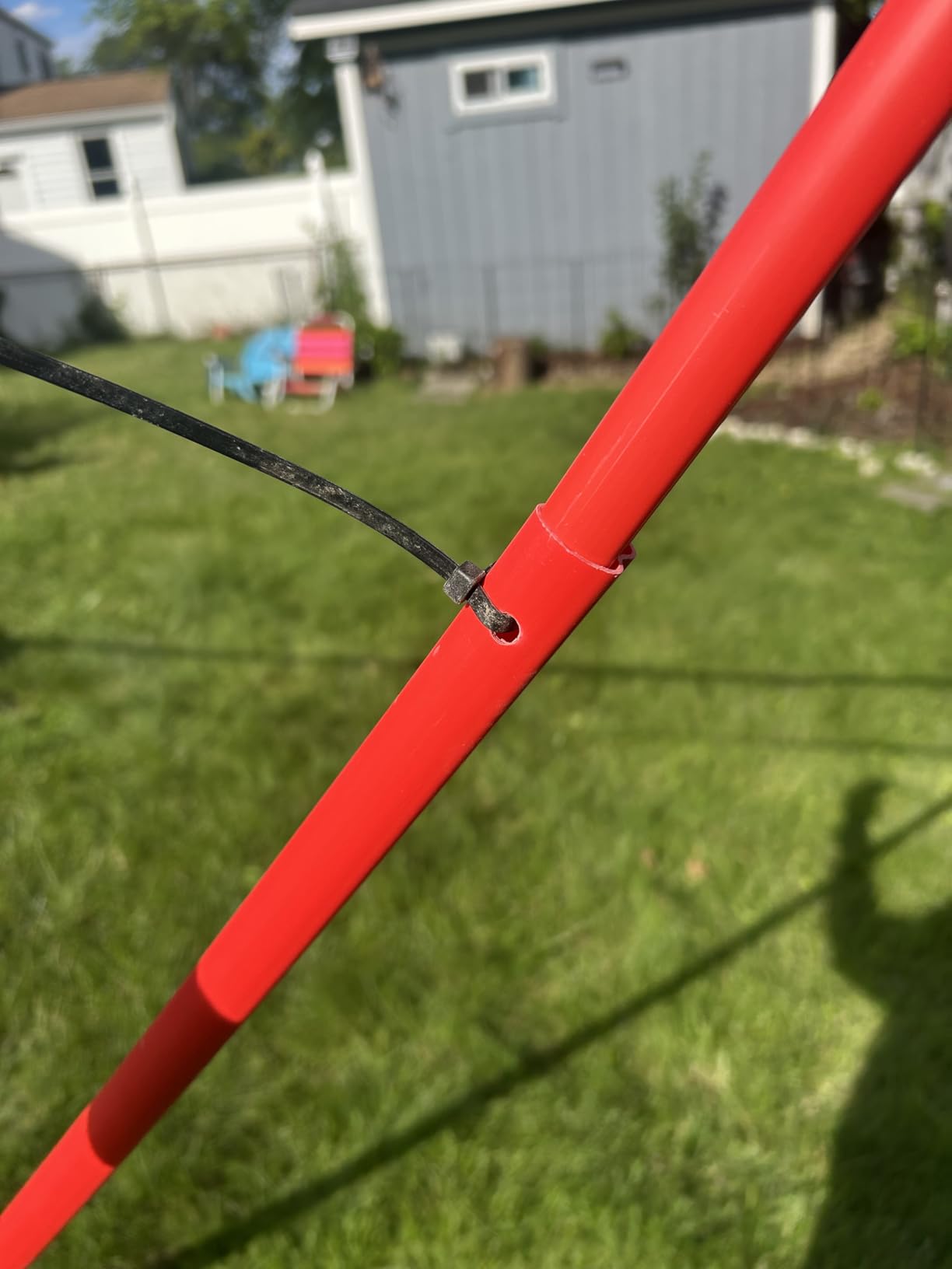 Zume Games Portable Badminton Set with Freestanding Base - Sets Up on Any Surface in Seconds - No Tools or Stakes Required customer photo 2