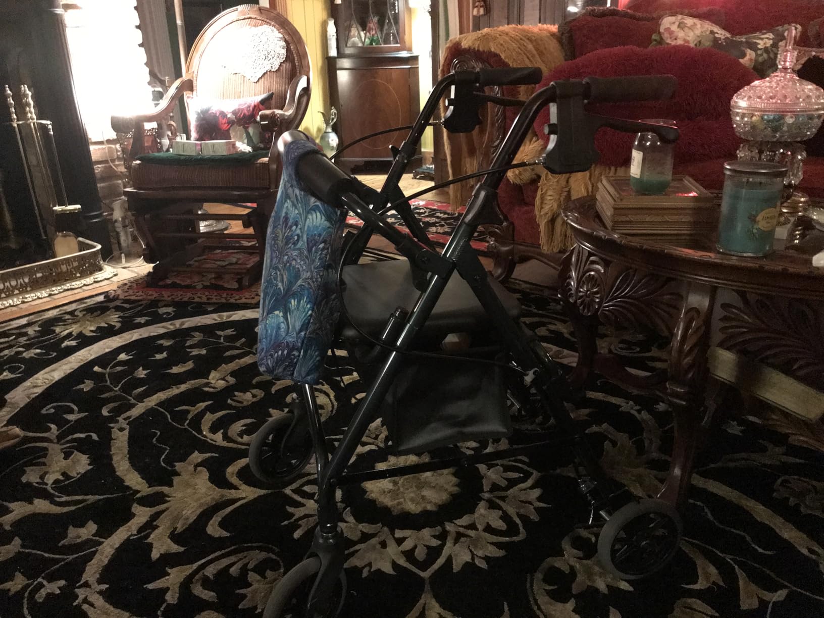 NOVA GetGo Petite Narrow Rollator Walker for Seniors, Lightweight Folding Rolling Walker with Seat, Lock N Load for Easy Transport & Storage, Adjustable Fit 4'10