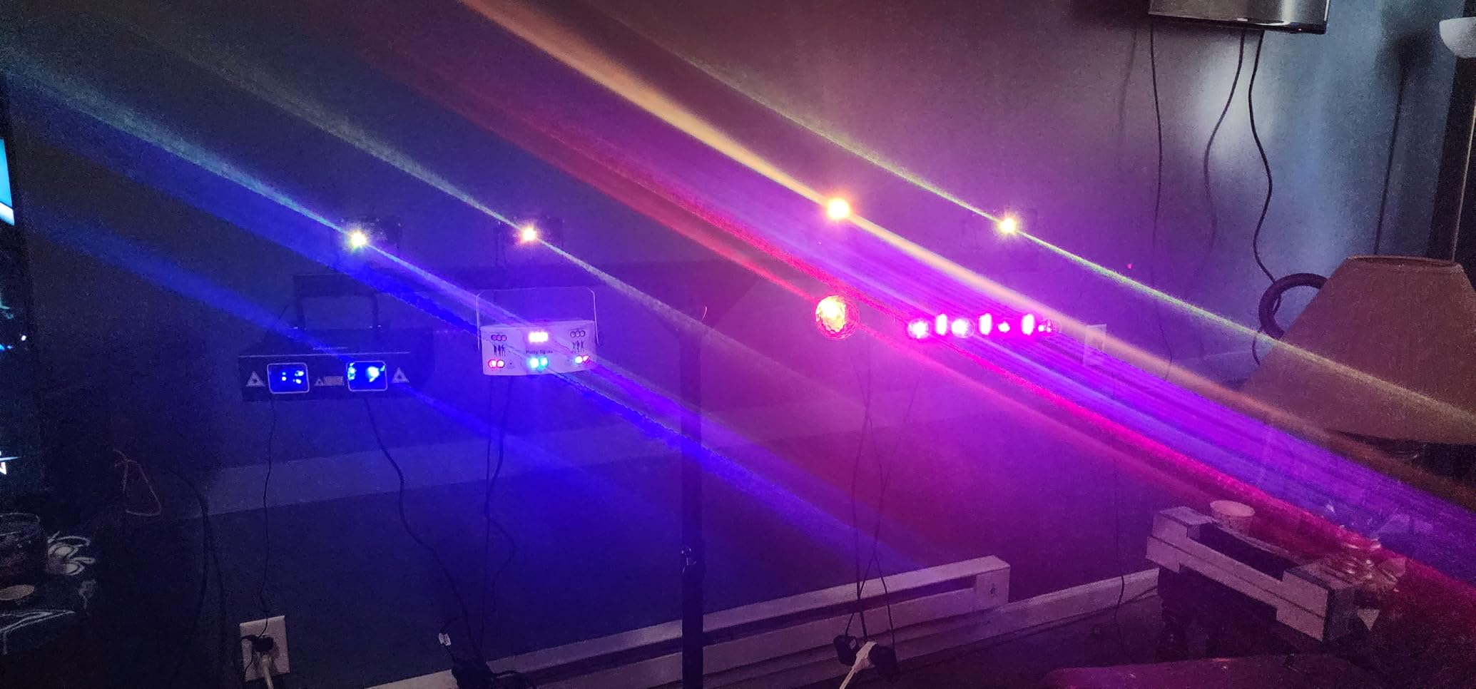 6 Foot DJ Light Stand T-Bar - Portable Lighting Tripod for Stage - ASC customer photo 2