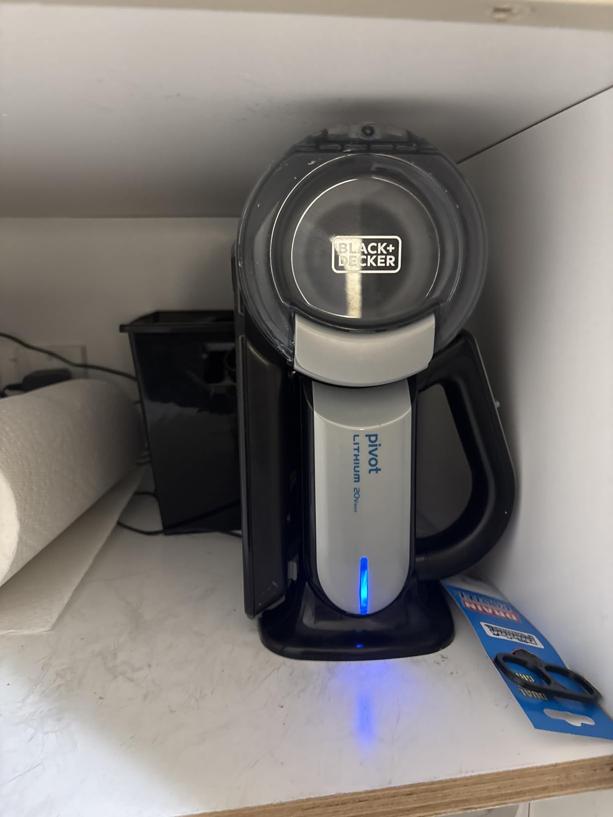 BLACK+DECKER dust buster PIVOT VAC Handheld Vacuum Cordless, Car Vacuum Portable Rechargeable, Extendible Crevice Tool and 200 Degree Pivoting Nozzle, Strong Suction, Lightweight (BDH2000PL) customer photo 2