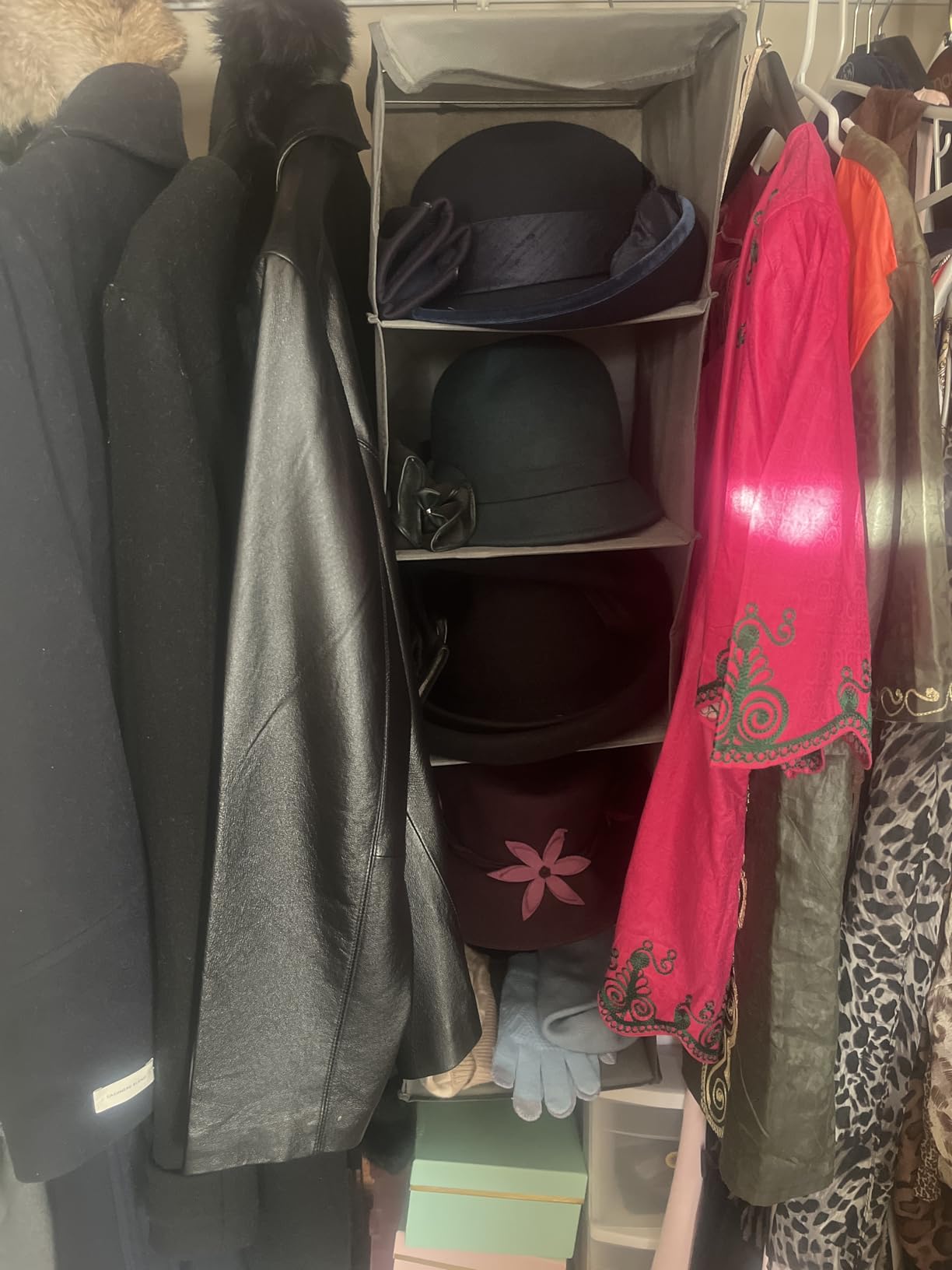 Whitmor 5 Section Closet Organizer - Hanging Shelves with Sturdy Metal Frame customer photo 1