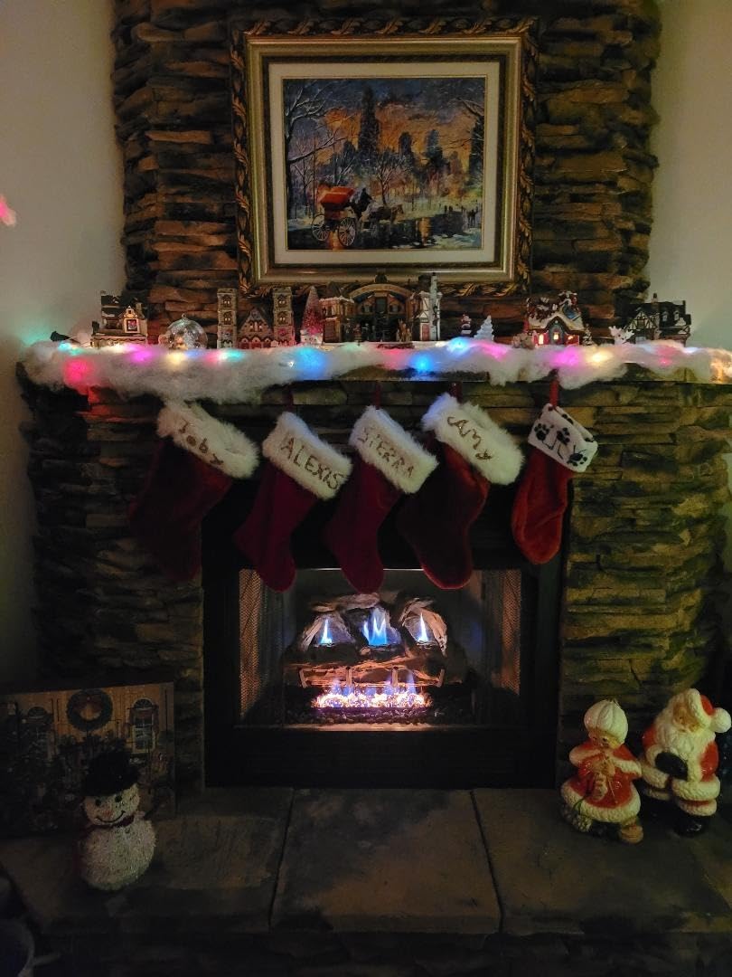 Peterson Real Fyre 24-Inch Split Oak Vent-Free Natural Gas Log Set with ANSI Certified G9 Burner, Remote Control, Fireplace Logs, Faux Driftwood Look, Indoor Heating, ODS Safety, 36,000 BTUs customer photo 2