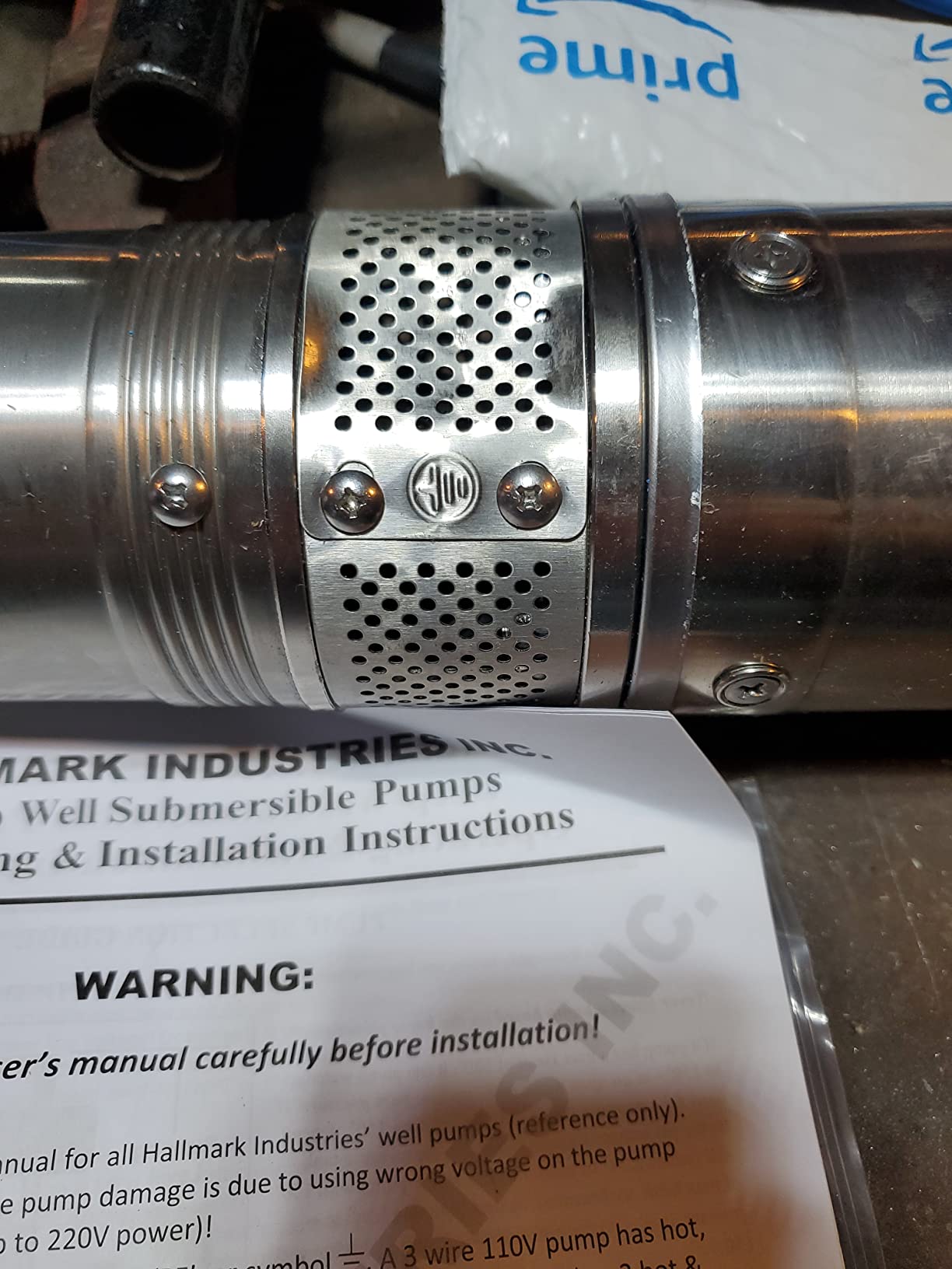Hallmark Industries MA0414X-7 Deep Well Submersible Pump, 1HP, 110V 60HZ, 33 Gpm, Stainless Steel, Long Life customer photo 1