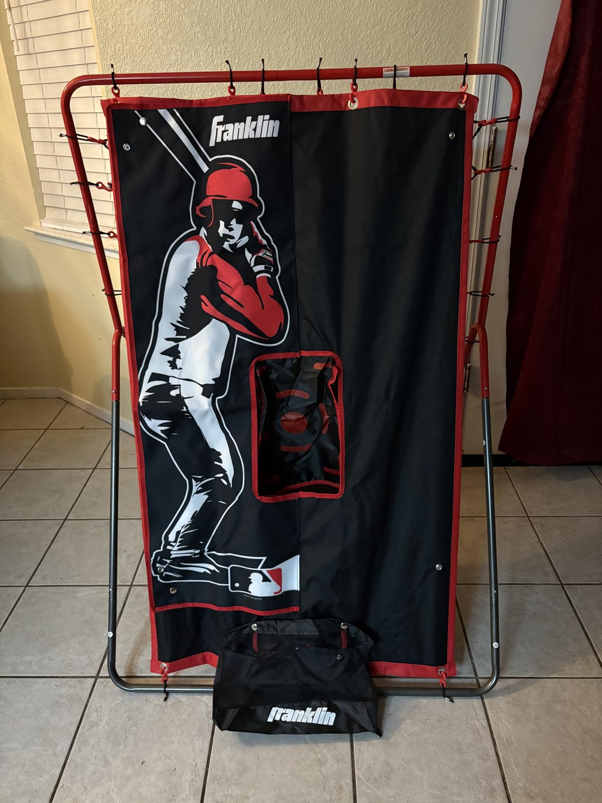 Franklin Sports Switch Hitter Rebounder + Pitching Target | Fielding + Throwing Drills, Bounces Back Pop-Flies + Grounders, Steel Frame Netting, Built For Driveway Or Practice Field customer photo 1