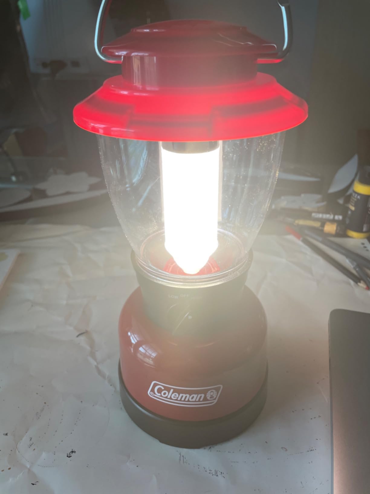 Coleman 400L LED Camping Lantern, Water-Resistant, Red customer photo 2