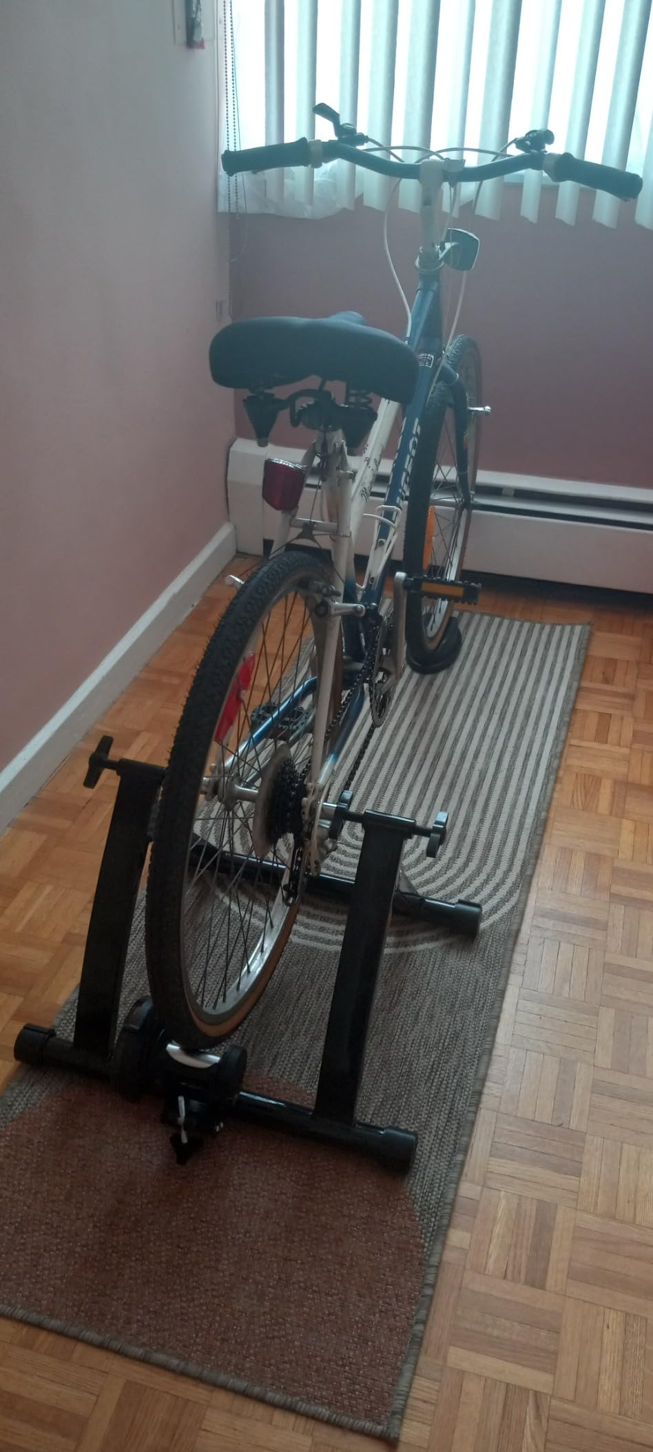 Yaheetech Magnetic Steel Bike Trainer Stand for Indoor Riding, 26-28in/700C customer photo 1