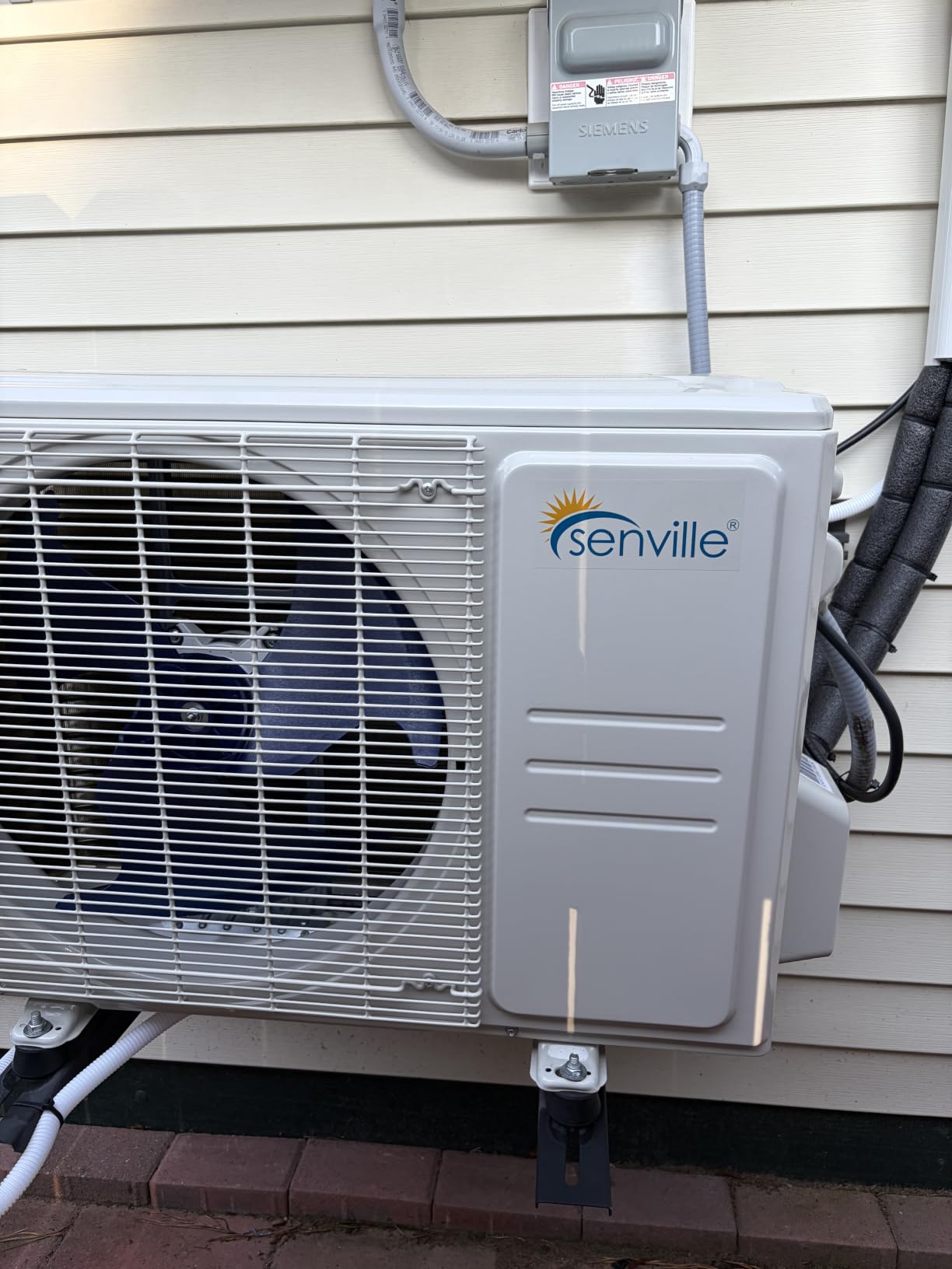 Senville LETO Mini Split Air Conditioner, Heat Pump, White, 12000 BTU | Ductless, Wall Mounted, Works with Alexa, Quiet Operation, 1 Ton, 110/120V, Energy Efficient Inverter customer photo 1