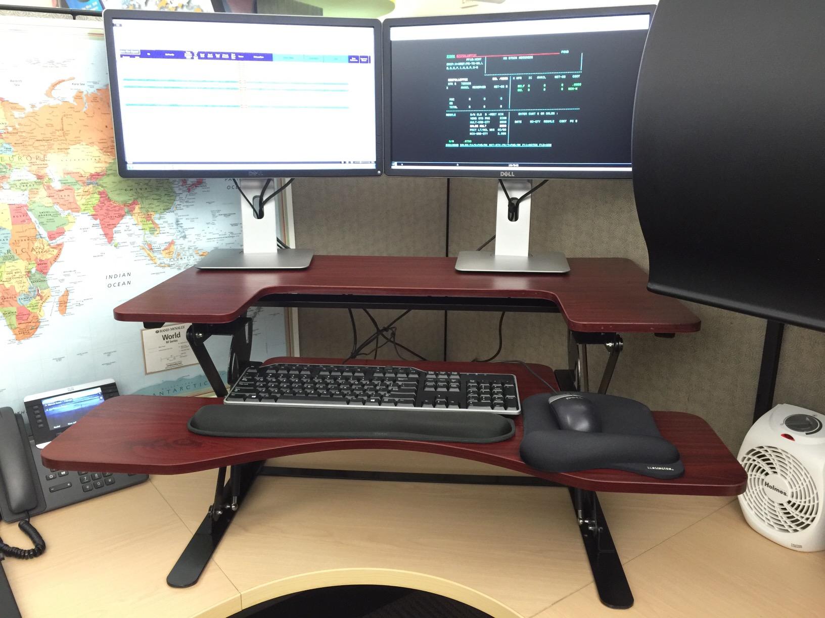 The Standing Desk Mat - Topo by Ergodriven | Premium Not-Flat Anti-Fatigue Standing Desk Mat with Calculated Terrain | Ultra-Thick Deluxe Comfort Foam, Durable, PVC-Free | Accessories | Obsidian Black customer photo 2