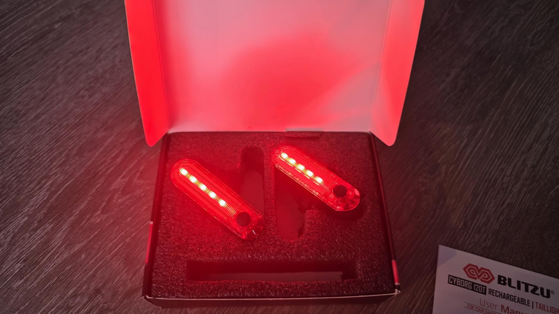 BLITZU Bike Tail Light, 2 Pack USB-C Rechargeable LED Bicycle Rear Lights customer photo 2