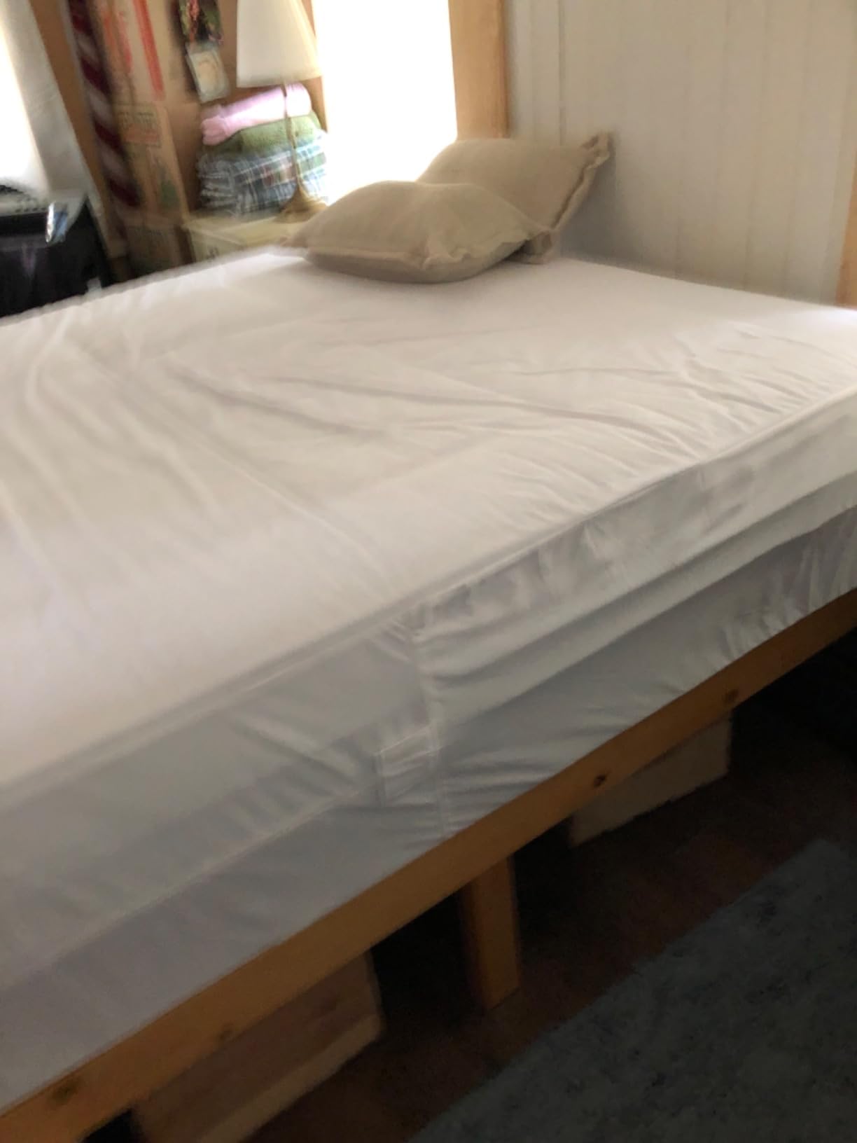 Queen (13-16 in. Deep) SureGuard Mattress Encasement - 100% Waterproof, Bed Bug Proof, Hypoallergenic - Premium Zippered Six-Sided Cover customer photo 1