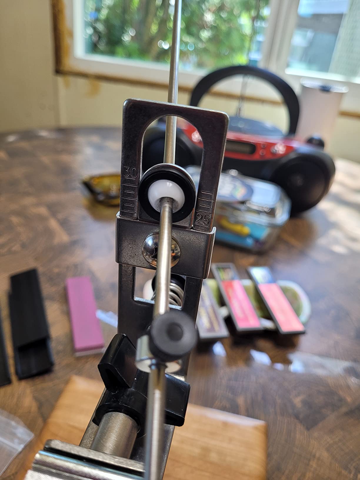 KME Precision Knife Sharpener System with 4 Gold Series Diamond Hones - Base Included customer photo 1