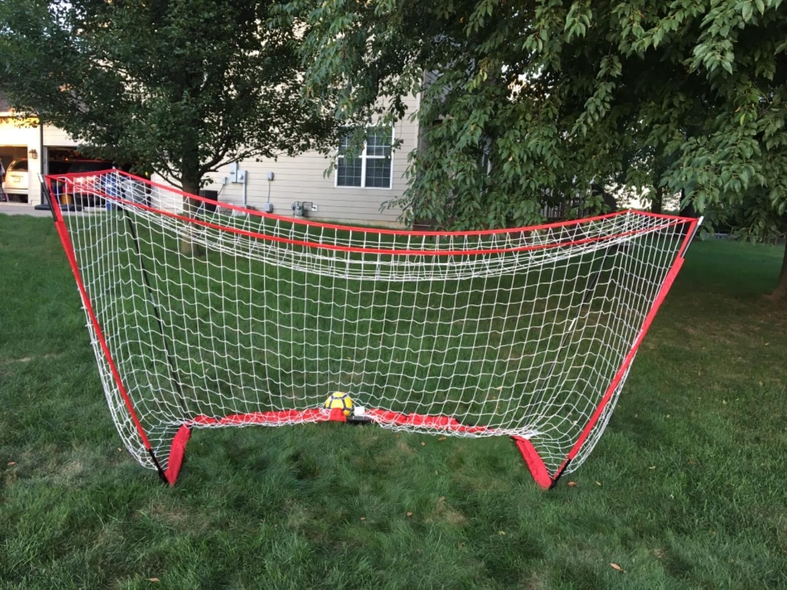 PowerNet Soccer Goal for Backyard, 3Mx2M / 6x4 / 8x4 / 12x6 / 14x7 /18.5x6.5 / 21x7 / 24 x 8 Portable Soccer Net, Sports & Outdoors Training Equipment, Quick Setup 1 Goal & Zipper Storage Bag customer photo 2