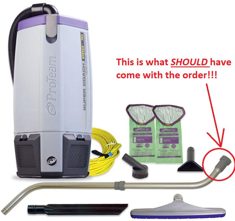 ProTeam Super Coach Pro 10 Backpack Vacuum Commercial with 2 Piece Wand Tool Kit, 10 Quart, Corded,107304 customer photo 2