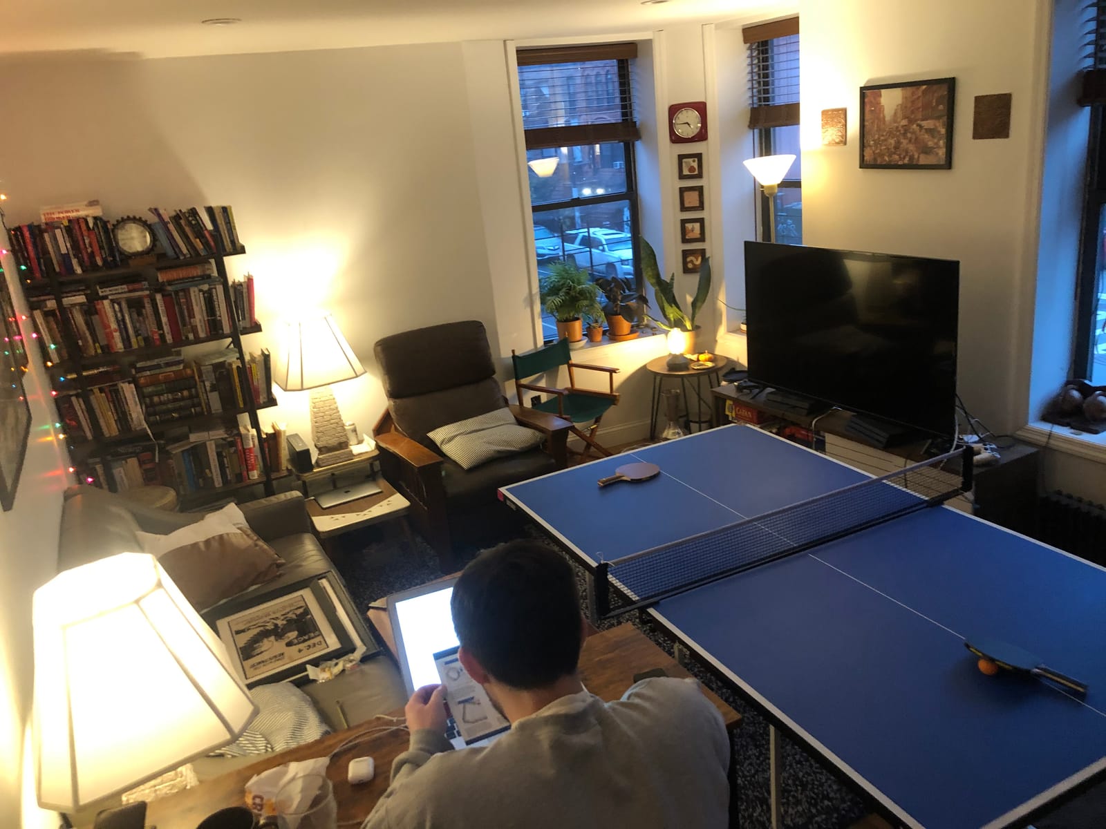 Butterfly Junior Ping Pong Table - 3/4 Size Table Tennis Table - Space Saver Game Table for Game Room - Regulation Height Ping Pong Table - Sturdy Frame - Ships Assembled with Net customer photo 1