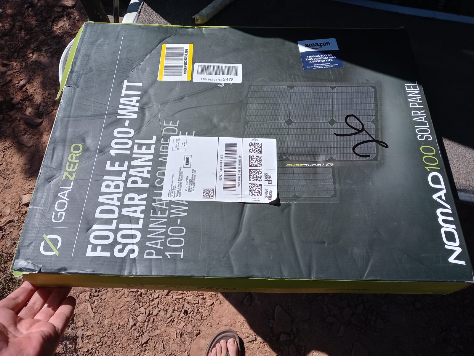 Goal Zero Nomad 100 Watt Monocrystalline Portable Solar Panel customer photo 2
