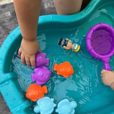 Step 2 Spill & Splash Seaway Water Table for Kids, Two-Tier Outdoor Kids Water Sensory Table with Umbrella, Ages 1.5+ Years Old, 11 Piece Water Toy Accessories customer photo 1