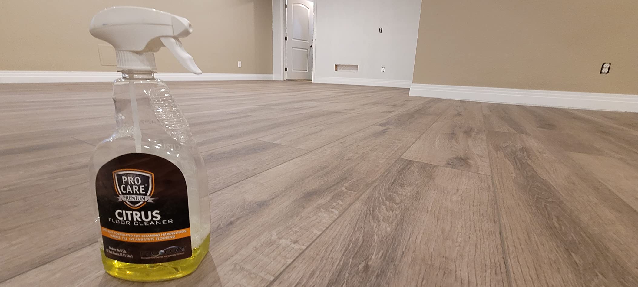 ProCare Floor Cleaner (Made in USA) | Streak-free Cleaner for Tile, Stone, Laminate, Vinyl & Natural Wood Floor Cleaner for Mopping, Household Supplies, Cleaning Solution with Citrus Aroma - 1 Gallon customer photo 1