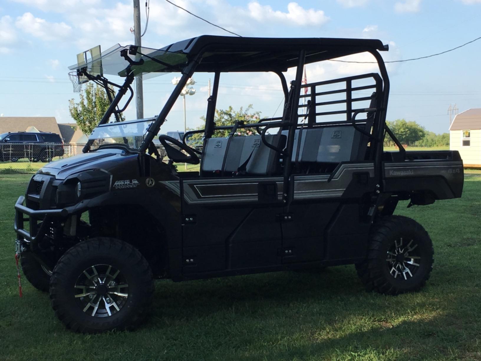SuperATV Flip Windshield for Kawasaki Mule Pro Models | 2015+ customer photo 1