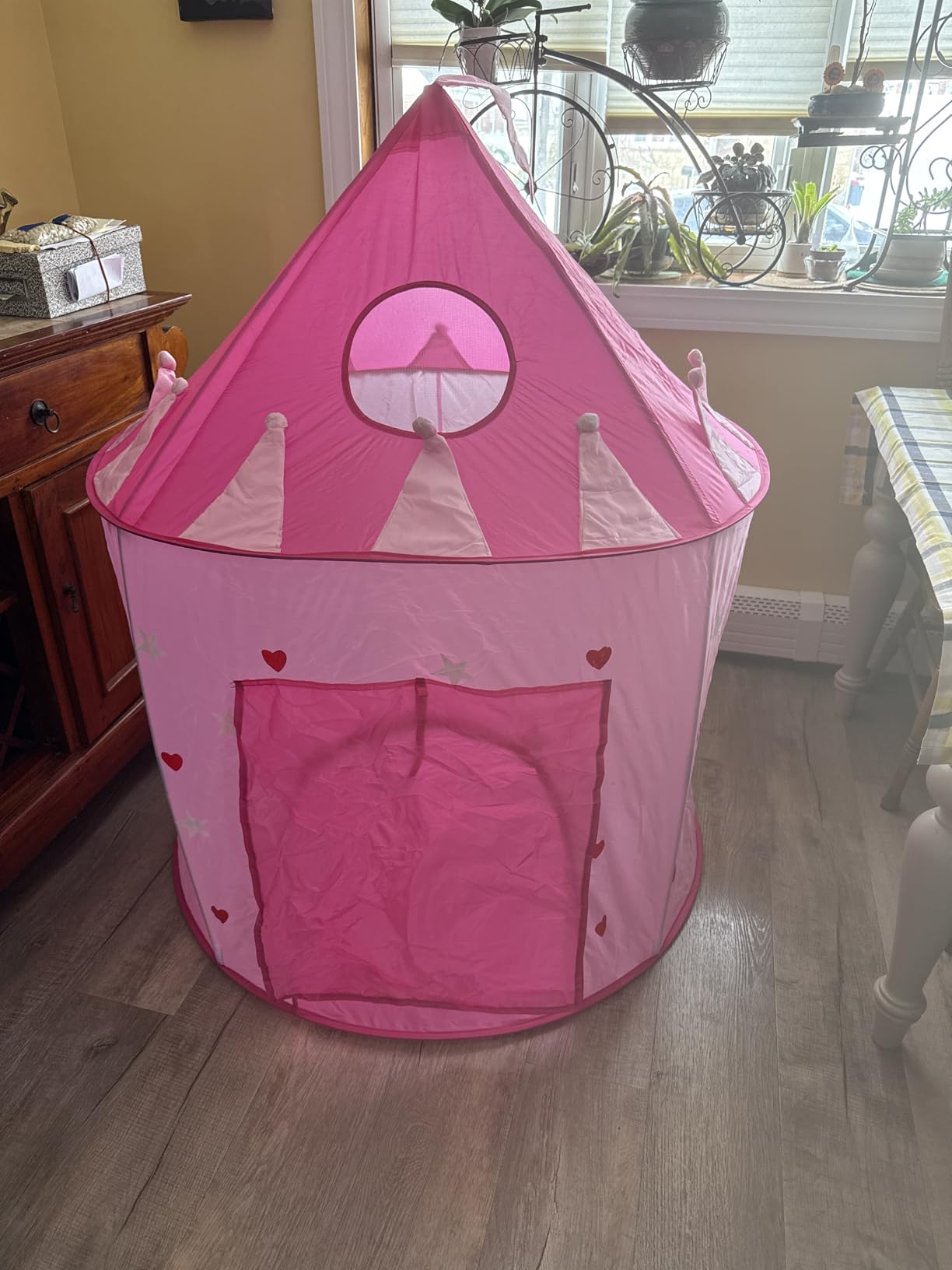 Playz 5pc Princess Castle Play Tent for Kids Glow in Dark Pink Princess Pit customer photo 1