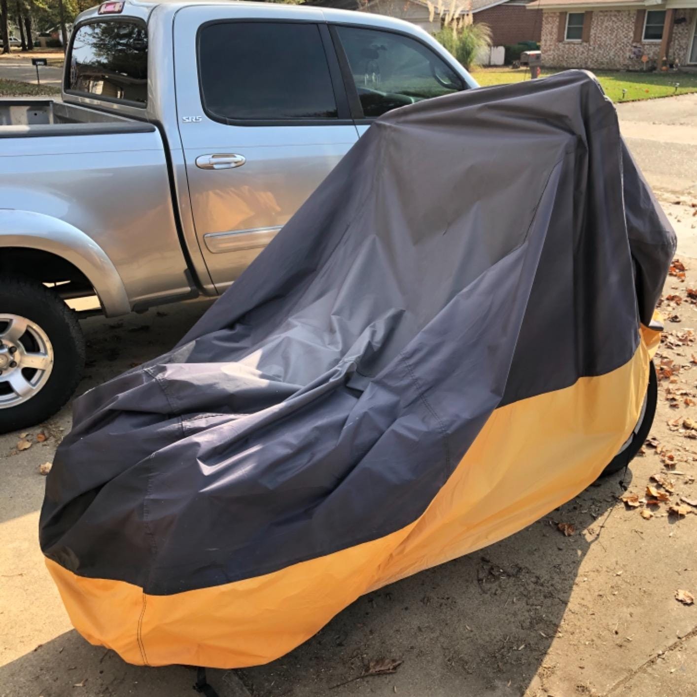 Motorcycle Cover Waterproof Outdoor Storage Fits Up to 116