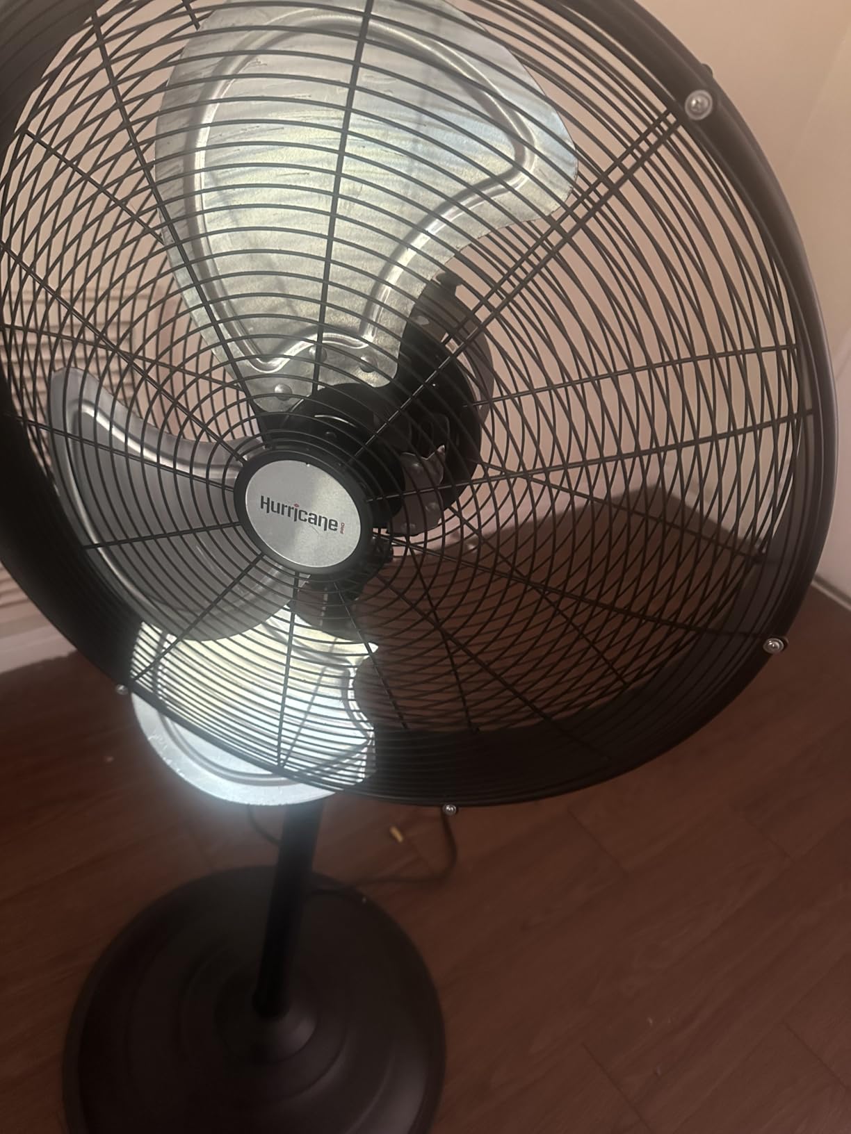 Hurricane Pro High-Velocity Oscillating Metal Stand Fan, 3 Speeds, 20in customer photo 1