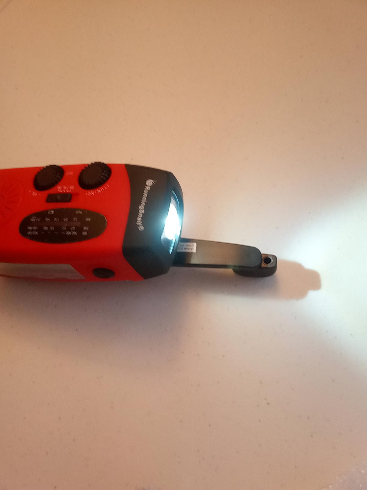 RunningSnail Hand Crank Radio with Flashlight, NOAA/AM/FM Emergency Radio customer photo 2