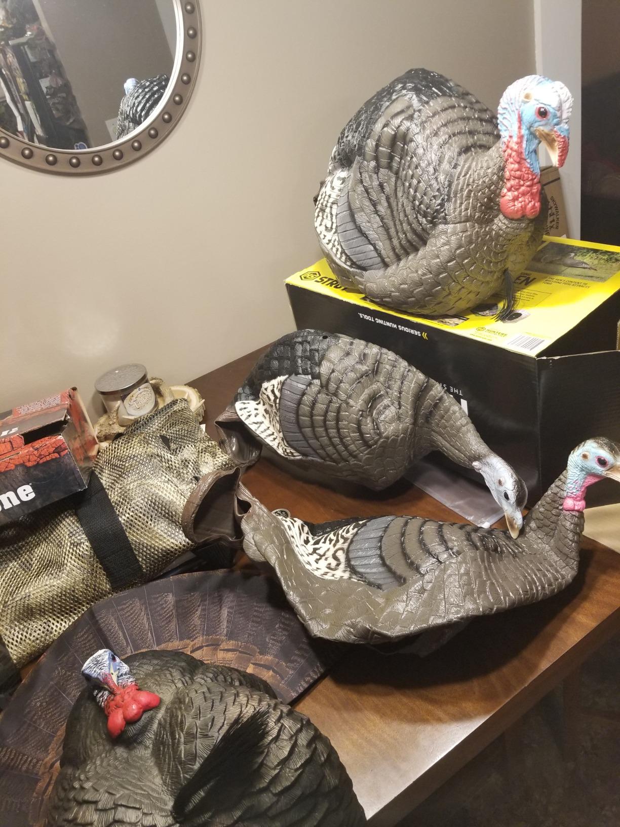 HUNTERS SPECIALTIES HS Strut Lite Flock Jake & Feeding Hen & Upright Hen Turkey Foldable Hollow Relaxed Body Realistic3-Pack Combo Set Decoys customer photo 2