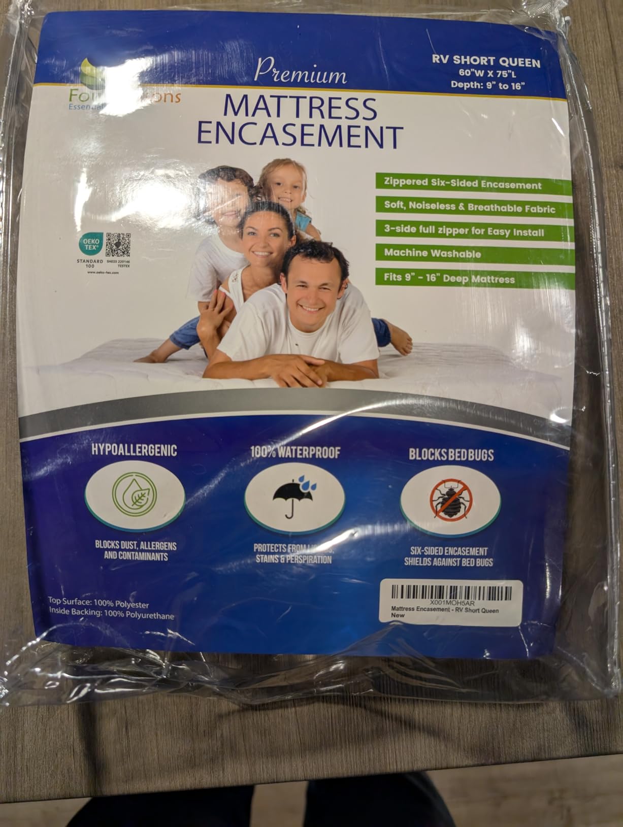 Twin Extra Long (XL) Mattress Protector Zippered Bed Bug Waterproof Encasement Hypoallergenic Premium Quality Cover Protects Against Dust Allergies White customer photo 1