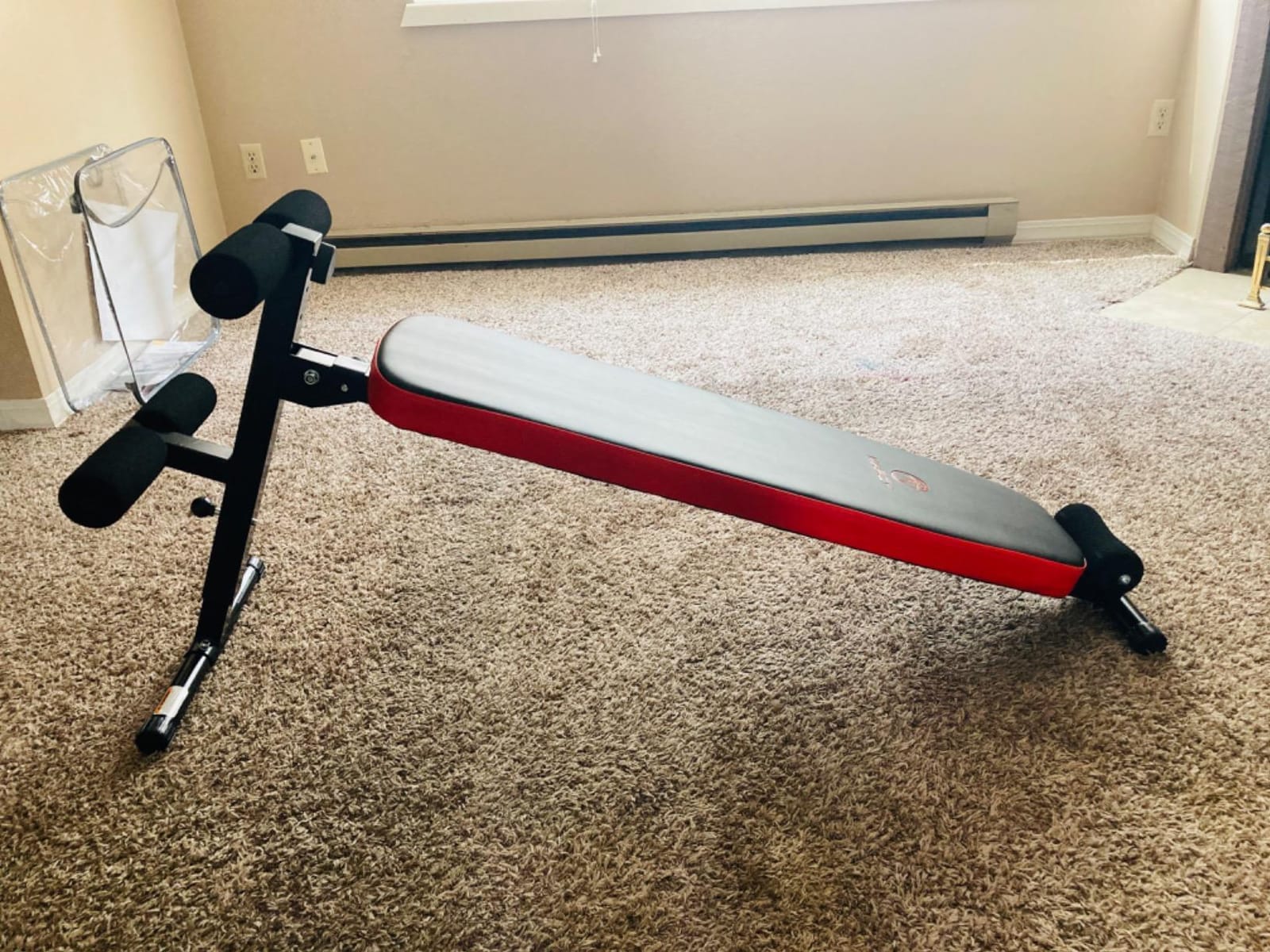 Marcy Utility Slant Board w/ Headrest – Folding Design with Adjustable Positions SB-4606 , Black/red , 29.00 x 18.00 x 59.00 inches customer photo 2