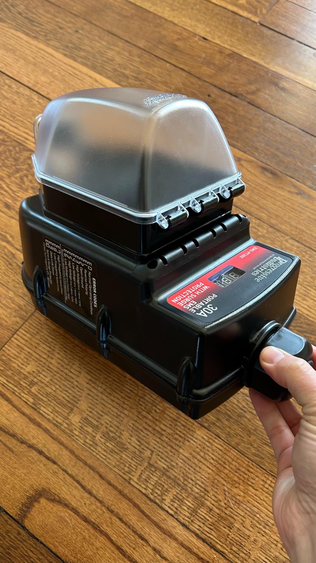 Progressive Industries EMS-PT30X Portable RV Surge Protector, Black, 30 Amp customer photo 2