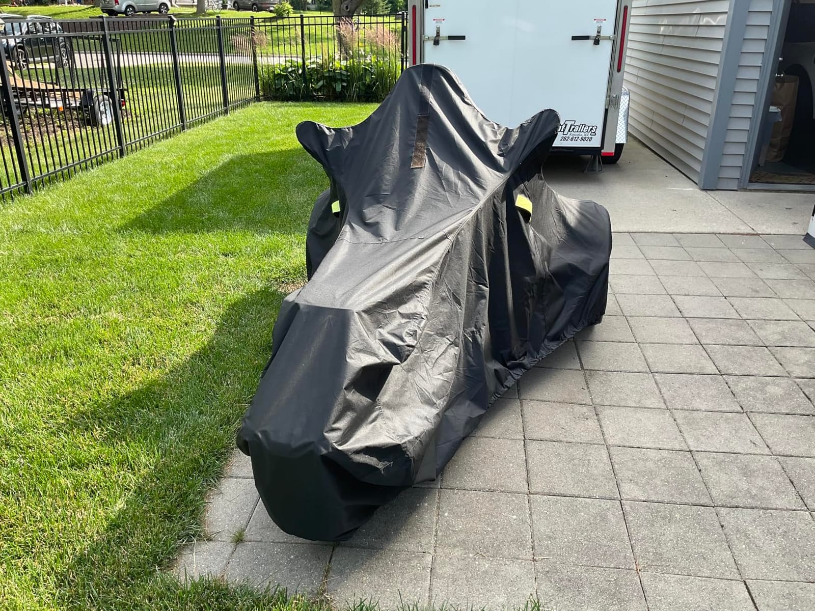 Badass Moto Heavy-Duty Motorcycle Cover for XL Touring/Baggers, Black 108