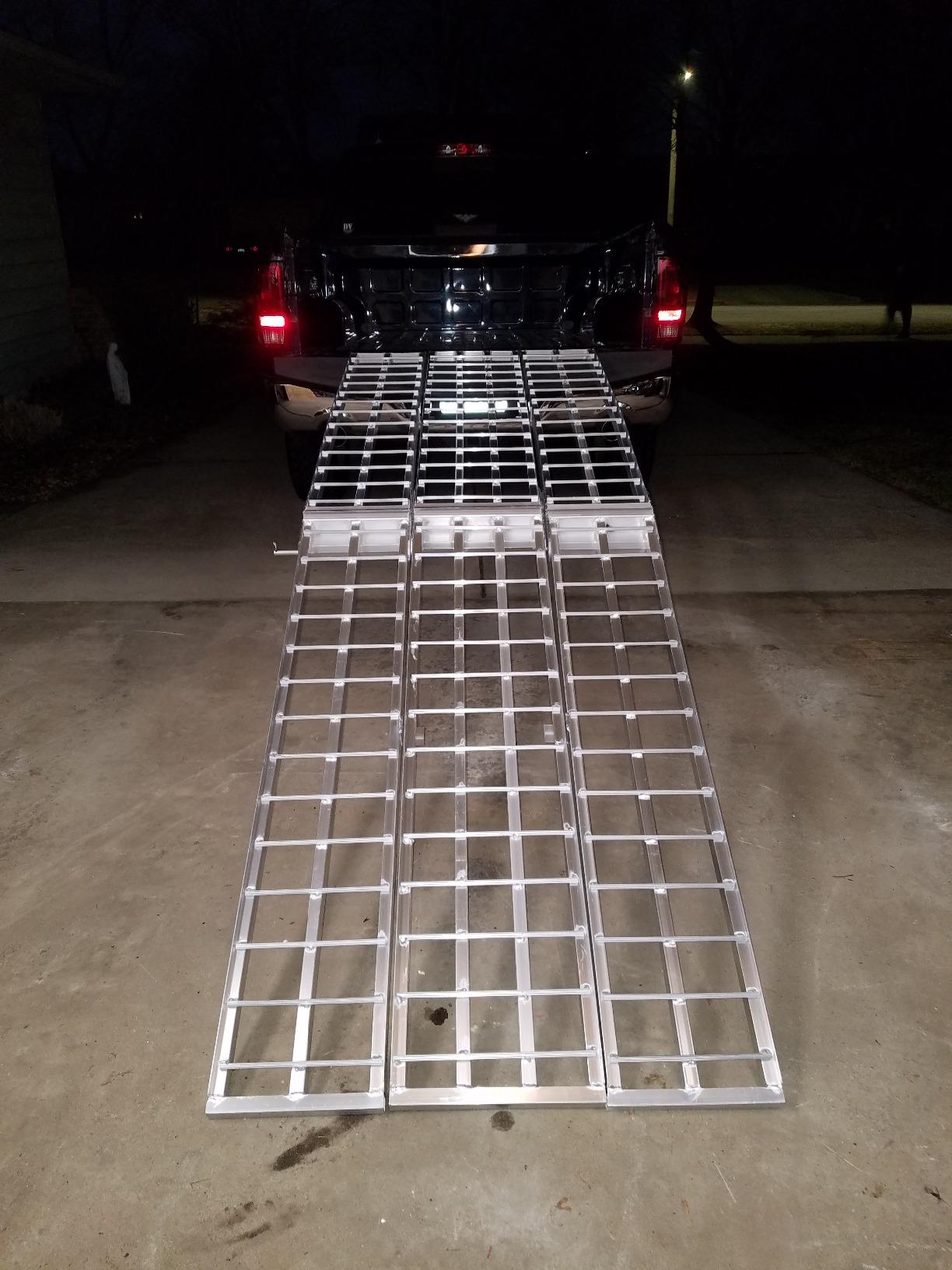 10' Black Widow Motorcycle Ramp, 1,500 lb Cap, Aluminum, Folding customer photo 1
