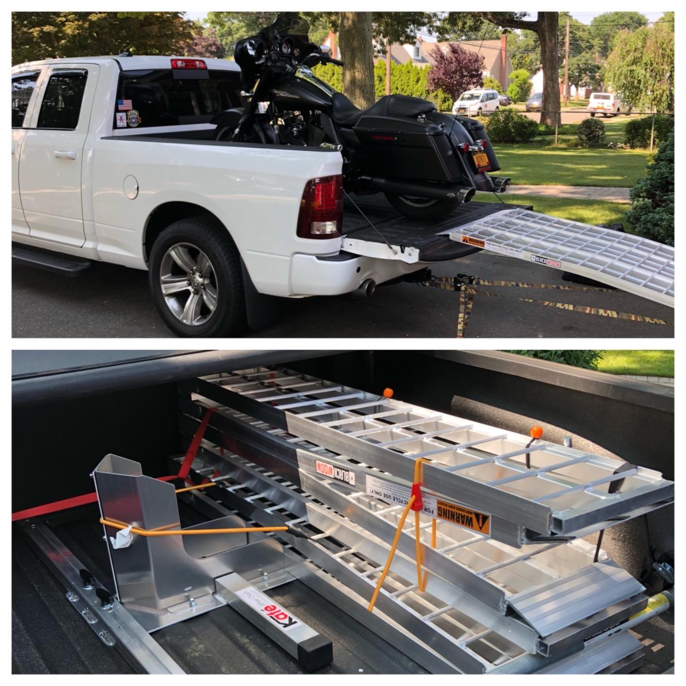 10' Black Widow Motorcycle Ramp, 1,500 lb Cap, Aluminum, Folding customer photo 2