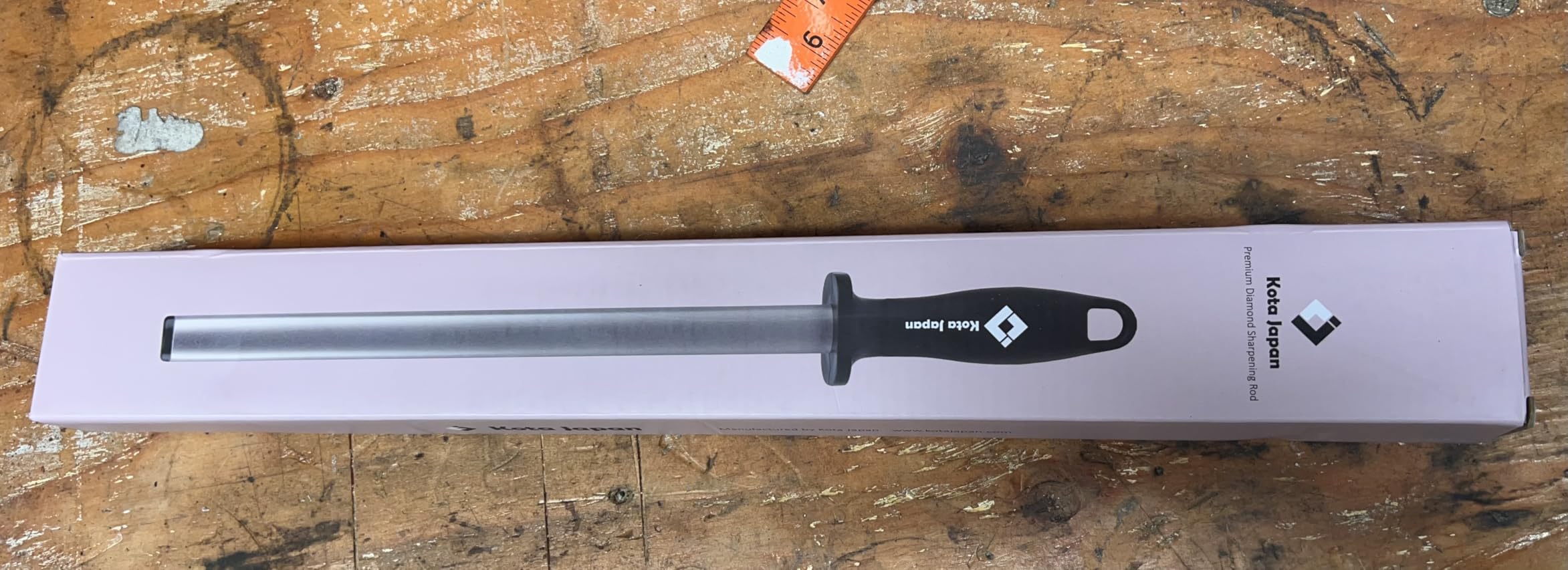 Kota Japan 12 in. Diamond Carbon Steel Professional Knife Sharpener Rod | Kitchen, Home or Hunting | Master Chef, Hunter or Home Gourmet Blade Sharpening Rod or Stick customer photo 1