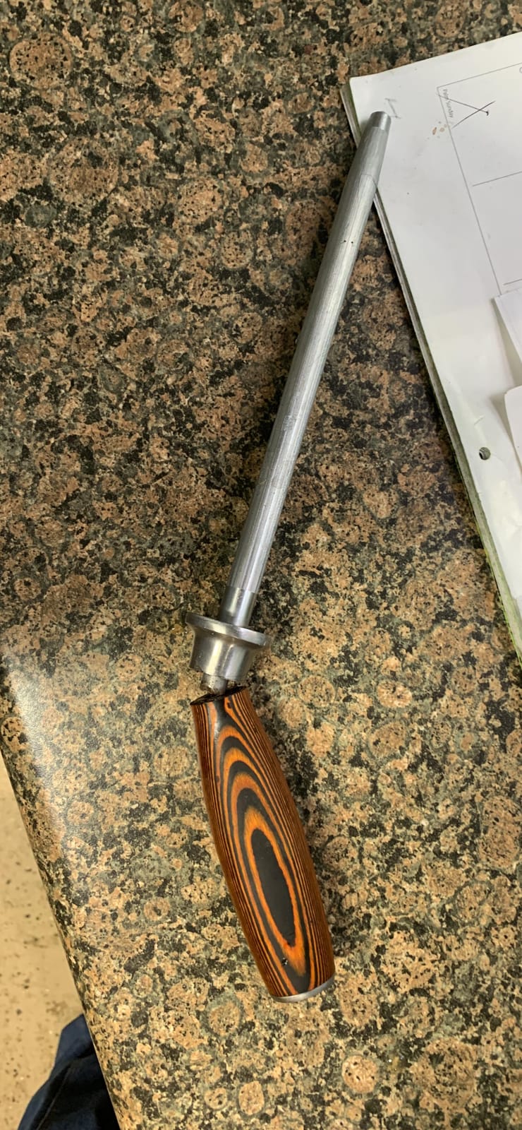 TUO Honing Rod, Sharpening Steel with Larger Diameter for Kitchen Knife Daily Honing Maintenance, High Carbon Steel 8