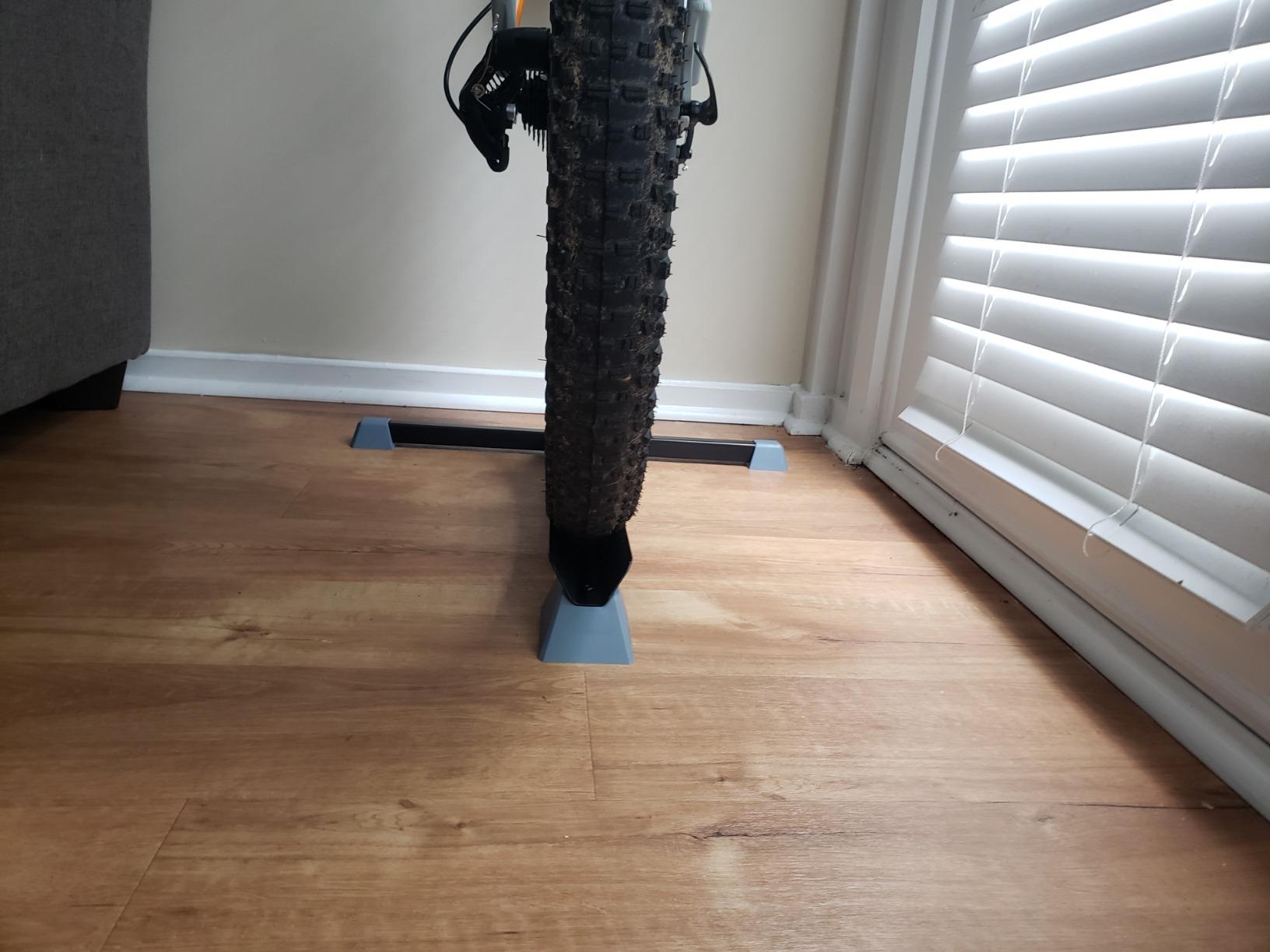 Bike Nook Bike Stand & Vertical Storage Rack - The Original Vertical Bicycle Floor Stand for Garage Storage, Indoor and Outdoor - Perfect Bike Accessories for Small Spaces with No Drilling customer photo 1