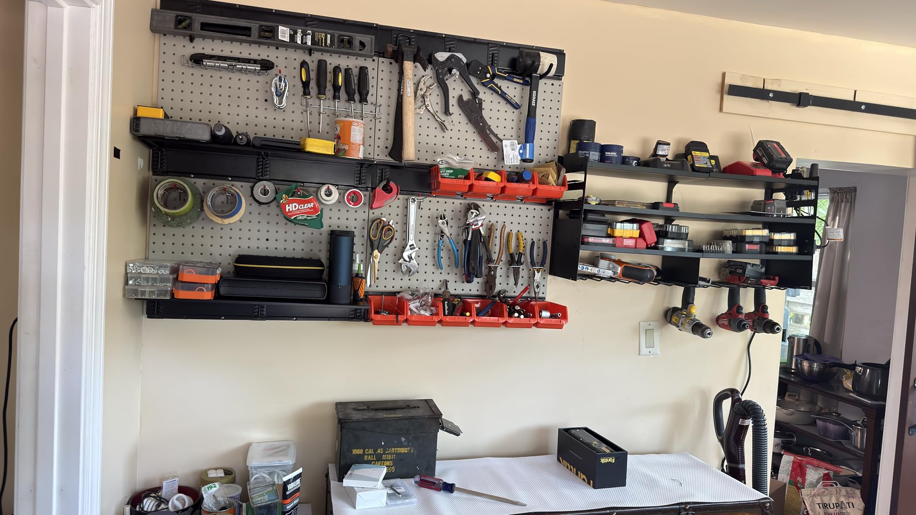 Ultrawall Pegboard Wall Organizer, 48 X 36 inch Garage Storage Pegboard customer photo 1