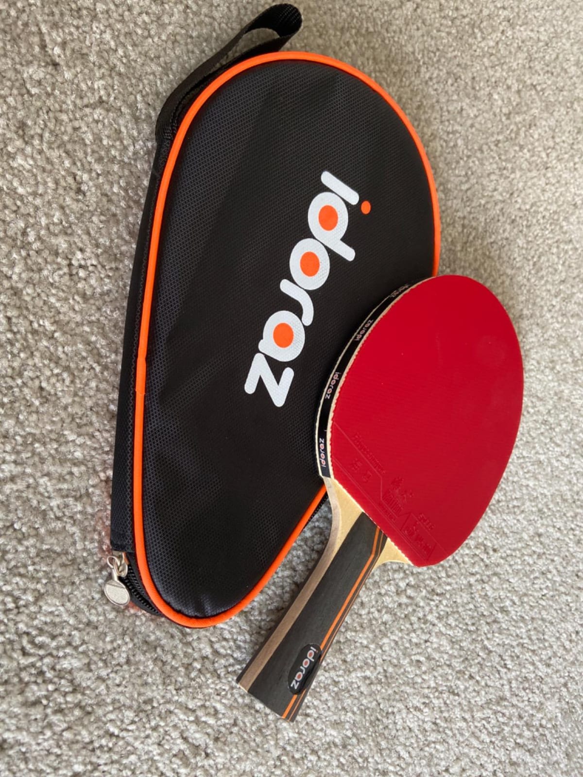 Professional Ping Pong Paddle with ITTF Rubber and Carrying Case | Table Tennis Racket with Speed 99, Spin 93, Control 90 customer photo 1