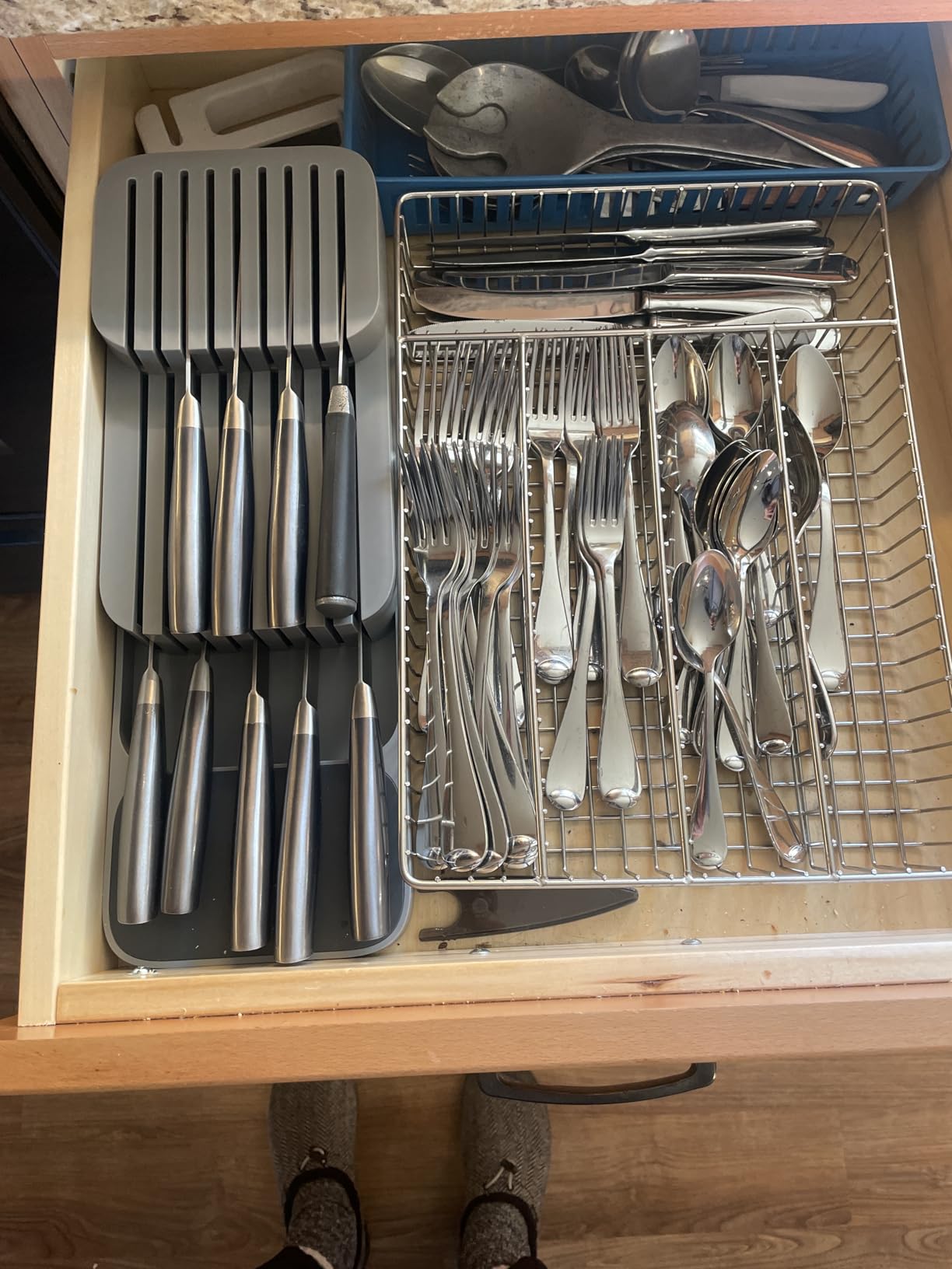 Joseph Joseph DrawerStore Knife Organizer, holds up to 9 knives, Kitchen Organization & Drawer Storage – Compact, Gray customer photo 2