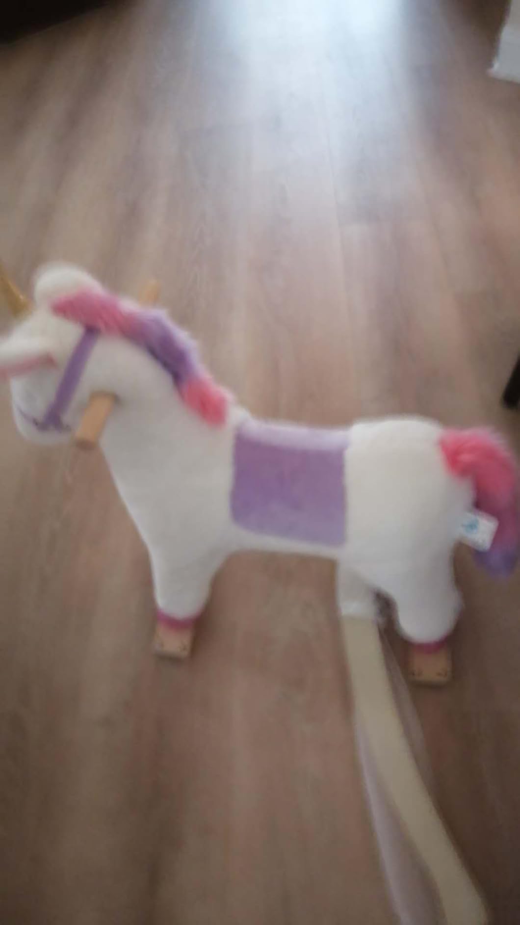 labebe - Baby Rocking Horse, Ride Unicorn, Kid Ride On Toy for 6 Month-3 Year Old, Infant (Boy Girl) Plush Animal Rocker, Toddler/Child Stuffed Ride Toy (Pink) | Kid Ride On Toy customer photo 1