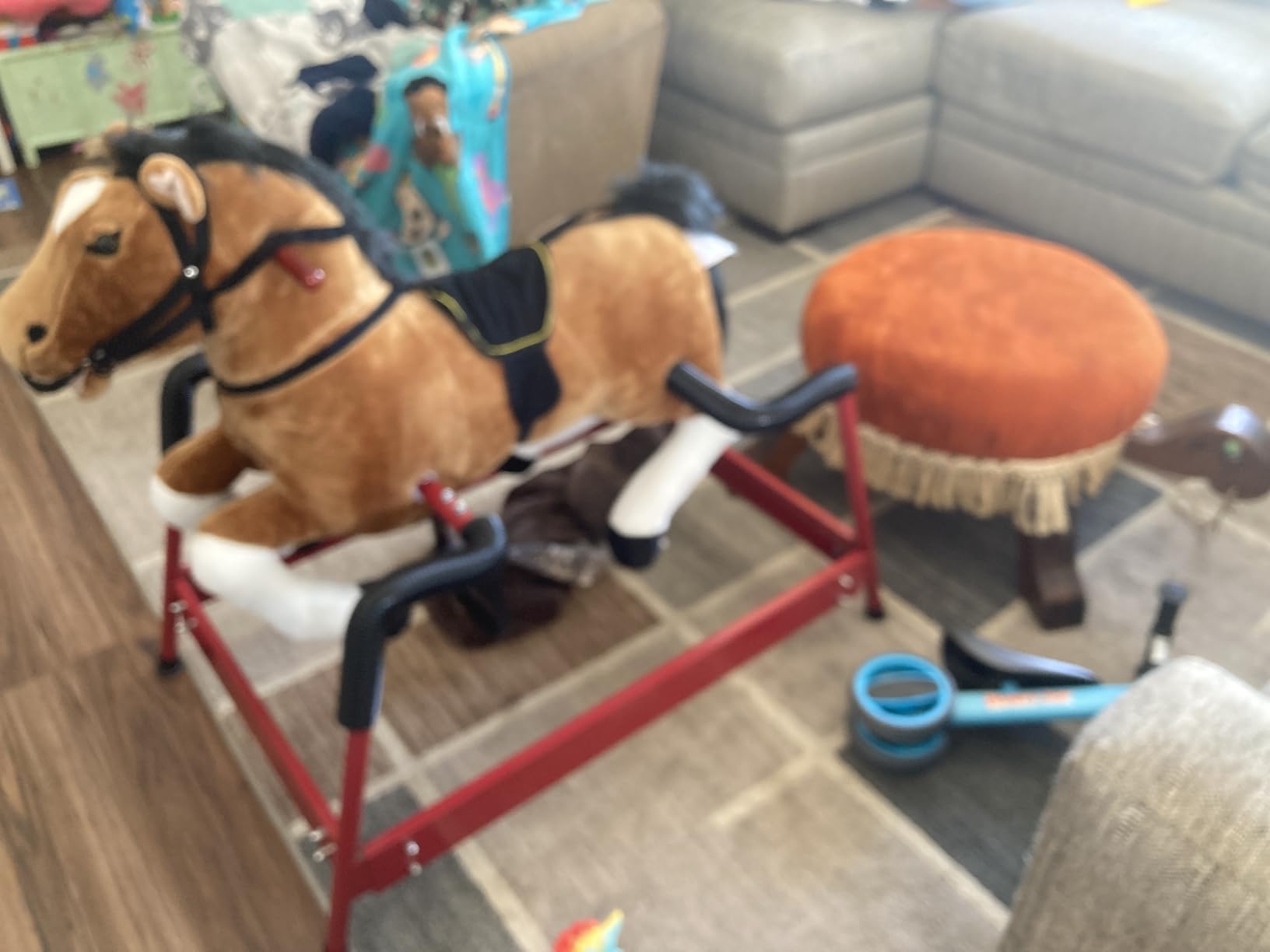 Happy Trails Spring Rocking Horse, Brown, 29” x 11” x 25” customer photo 1