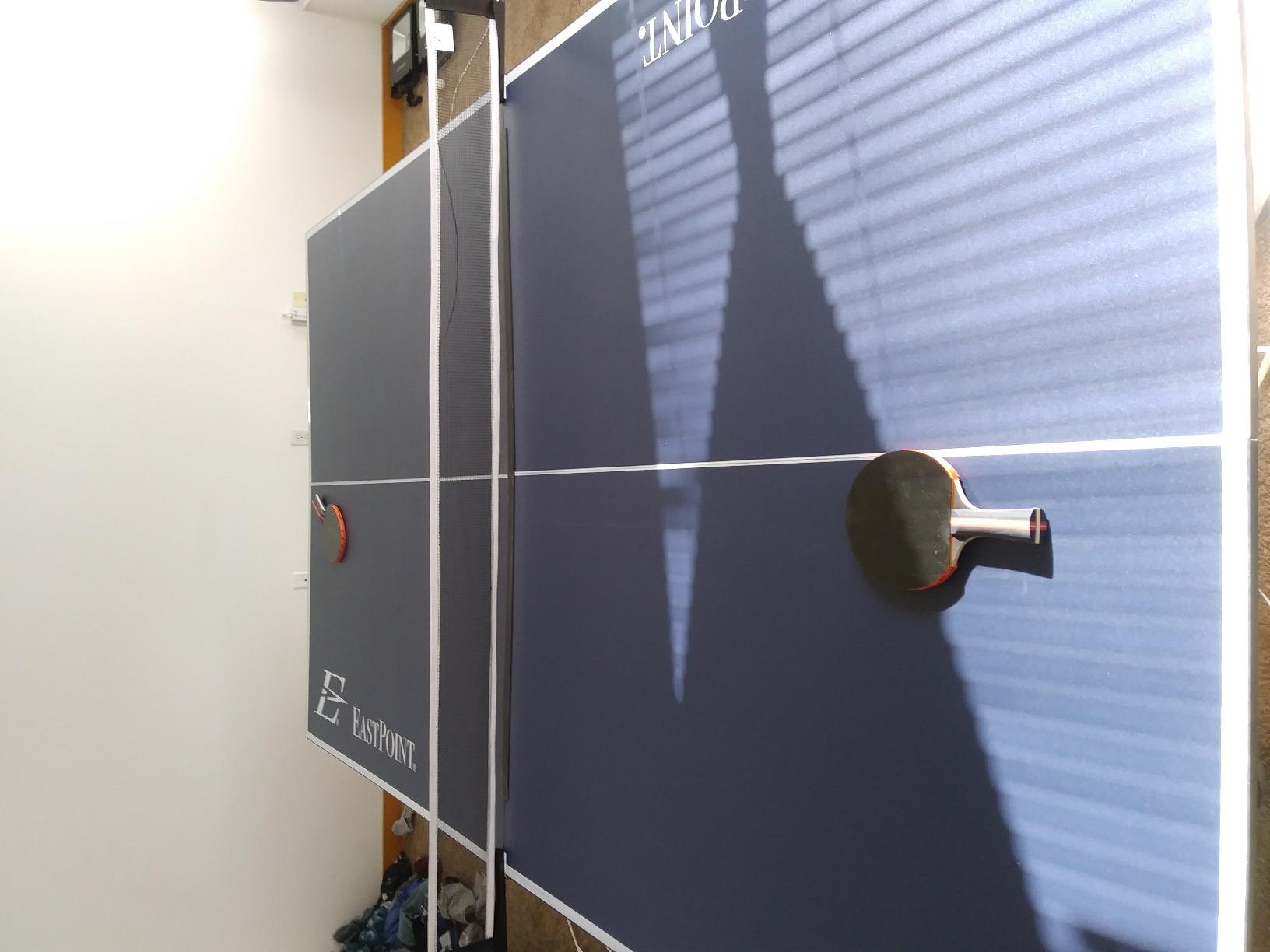 EastPoint Foldable Ping Pong Table Topper, Table Tennis, 9 ft x 5 ft, Blue customer photo 1