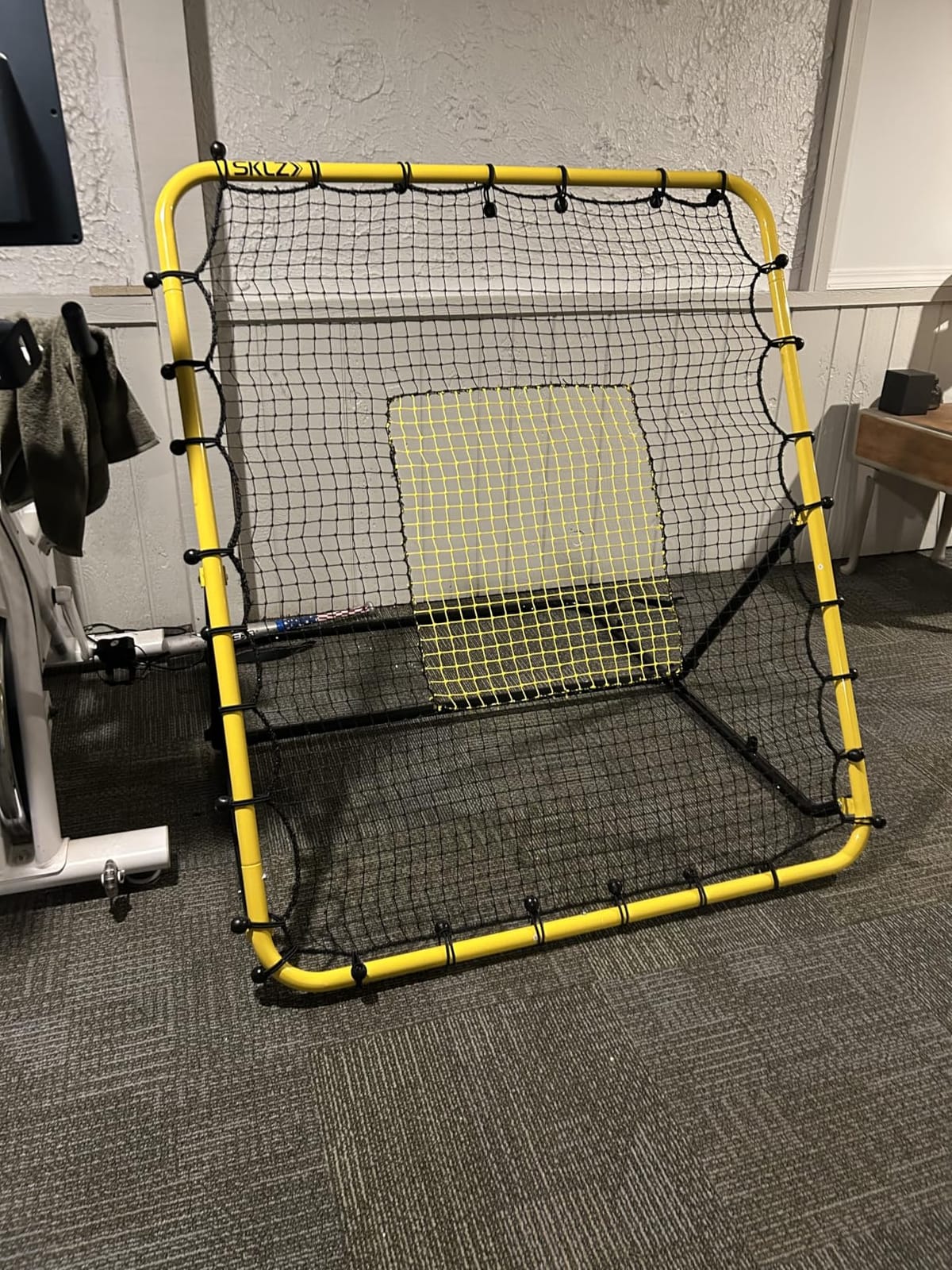 SKLZ Fielding Trainer - Baseball, Softball & Volleyball Rebounder Net. Enhanced Solo Fielding Practice for Skill Development. High-Performance Multi-Sport, Portable, 3 Ball Return Angles, 4x4.5 Feet customer photo 1