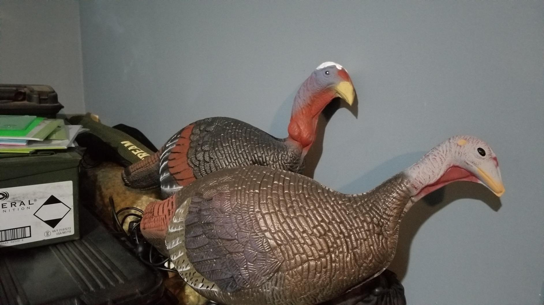 2 Pack Jake & Hen Turkeys Decoy for Hunting with Stakes Carry Bag Collapsible Lightweight customer photo 1