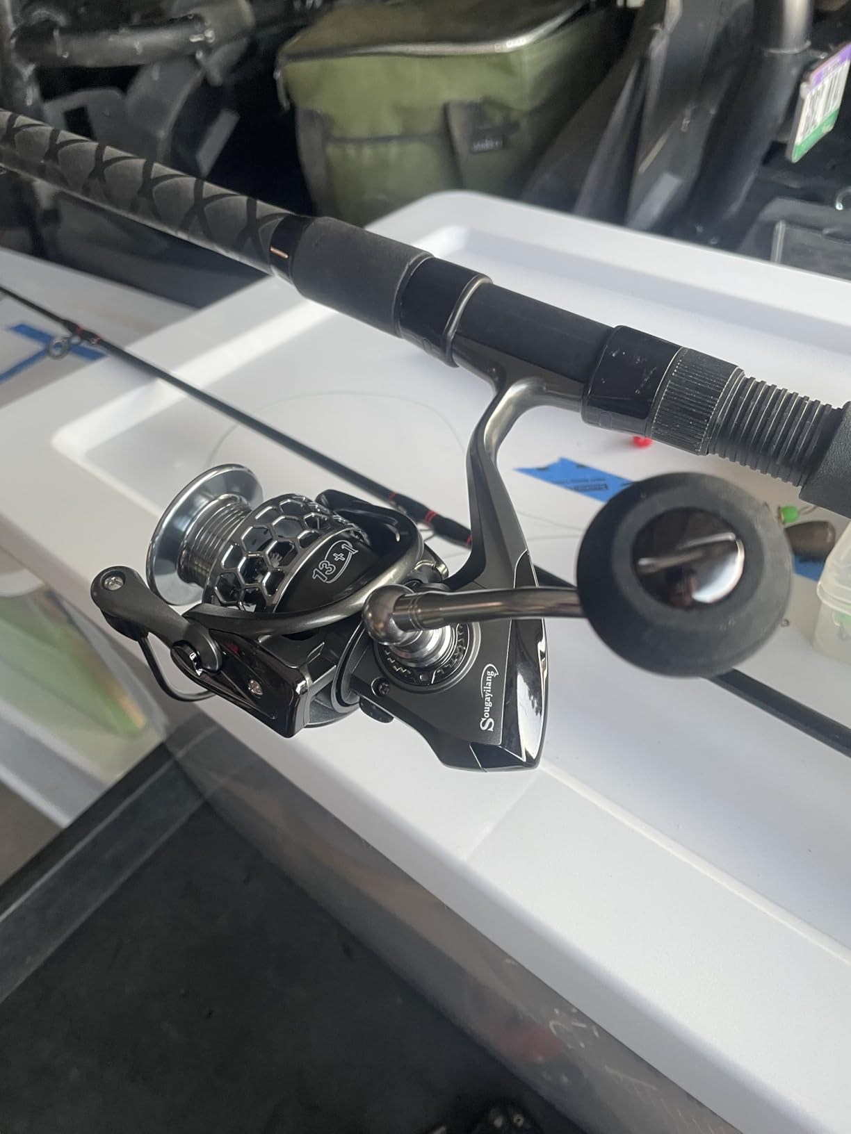 Sougayilang Fishing Reel 13+1BB Light Weight Ultra Smooth Aluminum Spinning Fishing Reel with Free Spare Graphite Spool customer photo 1