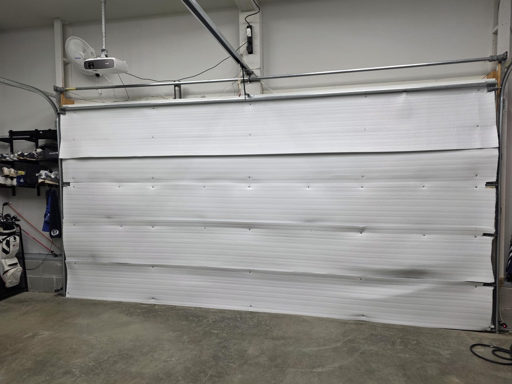 NASA TECH White Reflective Foam Core 2 Car Garage Door Insulation Kit 18FT (WIDE) x 8FT (HIGH) R Value 8.0 Made in USA New and Improved Heavy Duty Double Sided Tape (ALSO FITS 18X7) customer photo 2