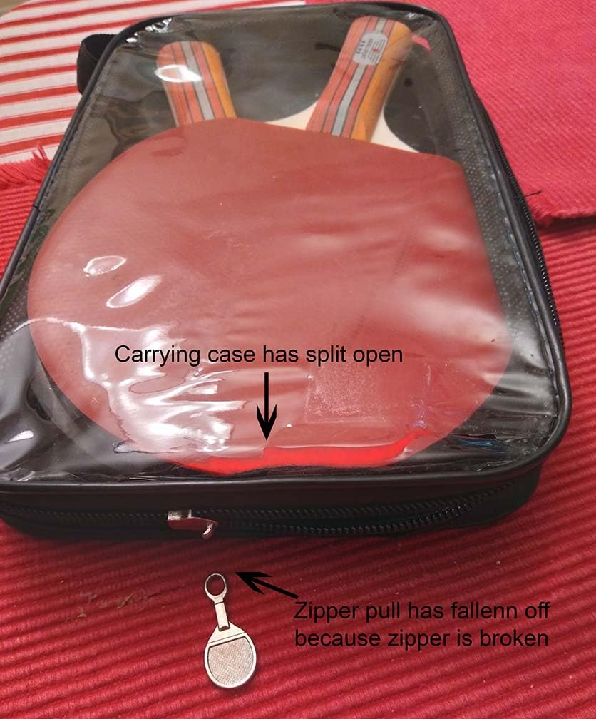 Ping Pong Paddle Set with Rackets, Balls & Carry Case for Table Tennis | Professional Paddles & Balls for Indoor Outdoor Play, Table Tennis Set for Adults, Kids, Beginners & Family Games customer photo 2
