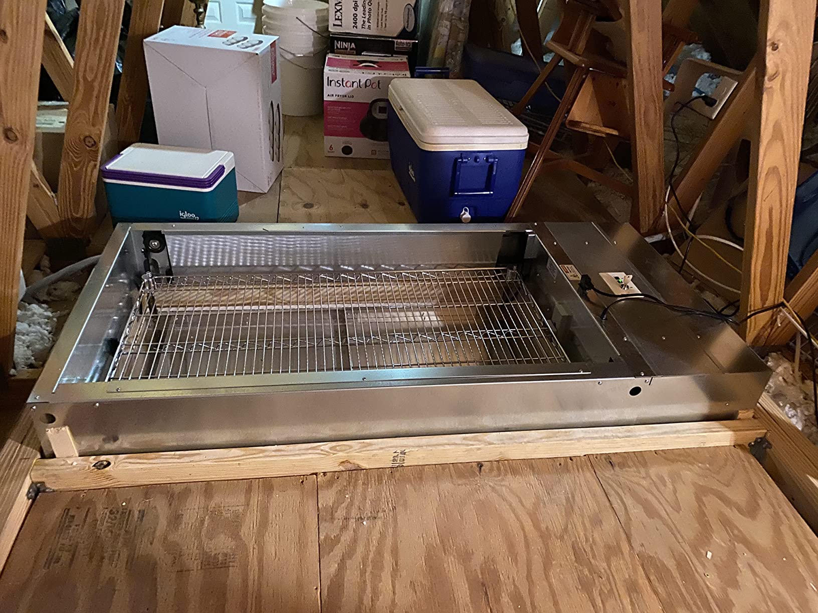 SpaceLift SL 5228-S Motorized Attic Lift – Made in USA, 200 lb Capacity, 15 Ft Vertical Travel, 24