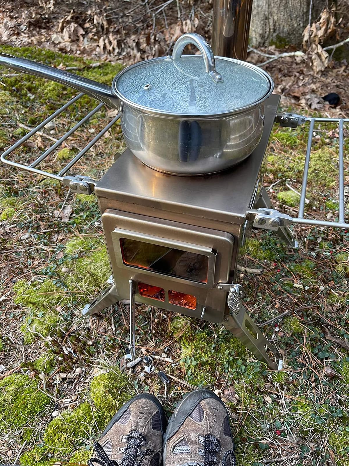 Winnerwell Nomad Medium Tent Stove | Tiny Portable Wood Burning Stove for Tents, Shelters, and Camping | 800 Cubic Inch Firebox | Precision Stainless Steel Construction | Includes Chimney Pipe customer photo 1